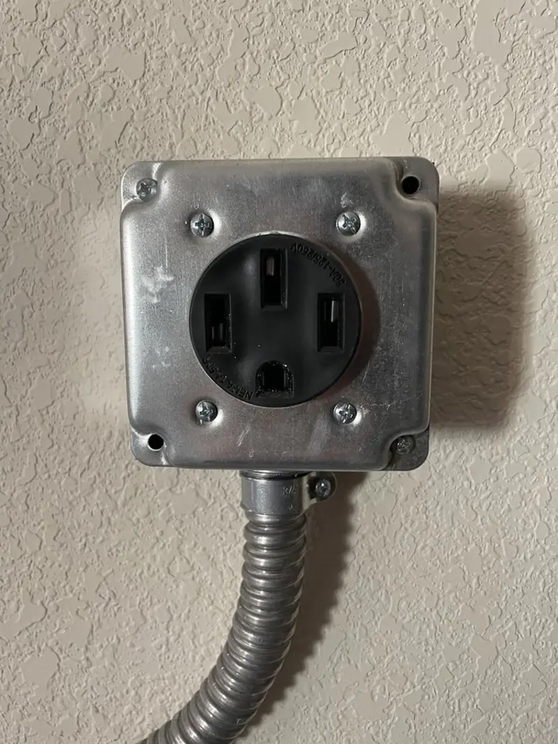 NEMA 14-50 outlet installed for Electrical Panel Upgrade in Dayton